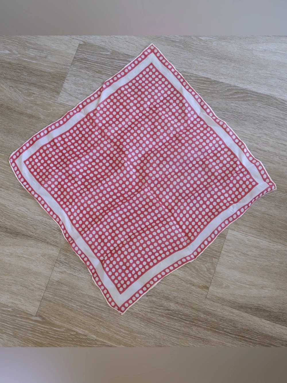 cute red & white polka dot scarf